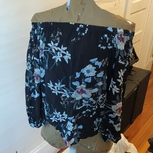 Floral Off-Shoulder Women's Top